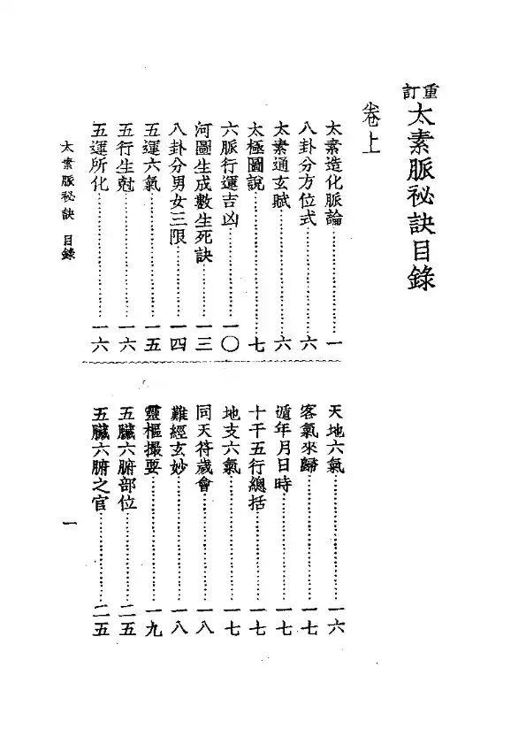 太素脉秘诀