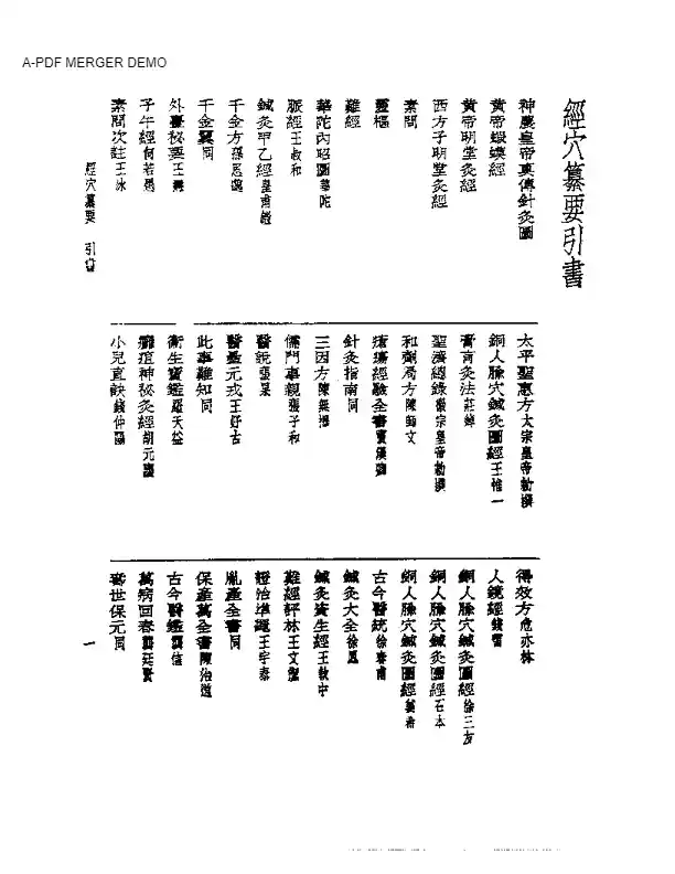 皇汉医学丛书10经穴纂要