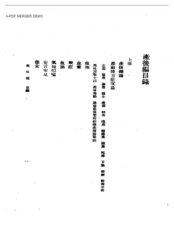 女科、产后编之二