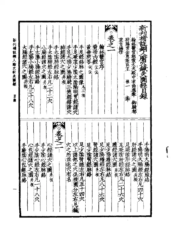 铜人腧穴针灸图经  新刊补注