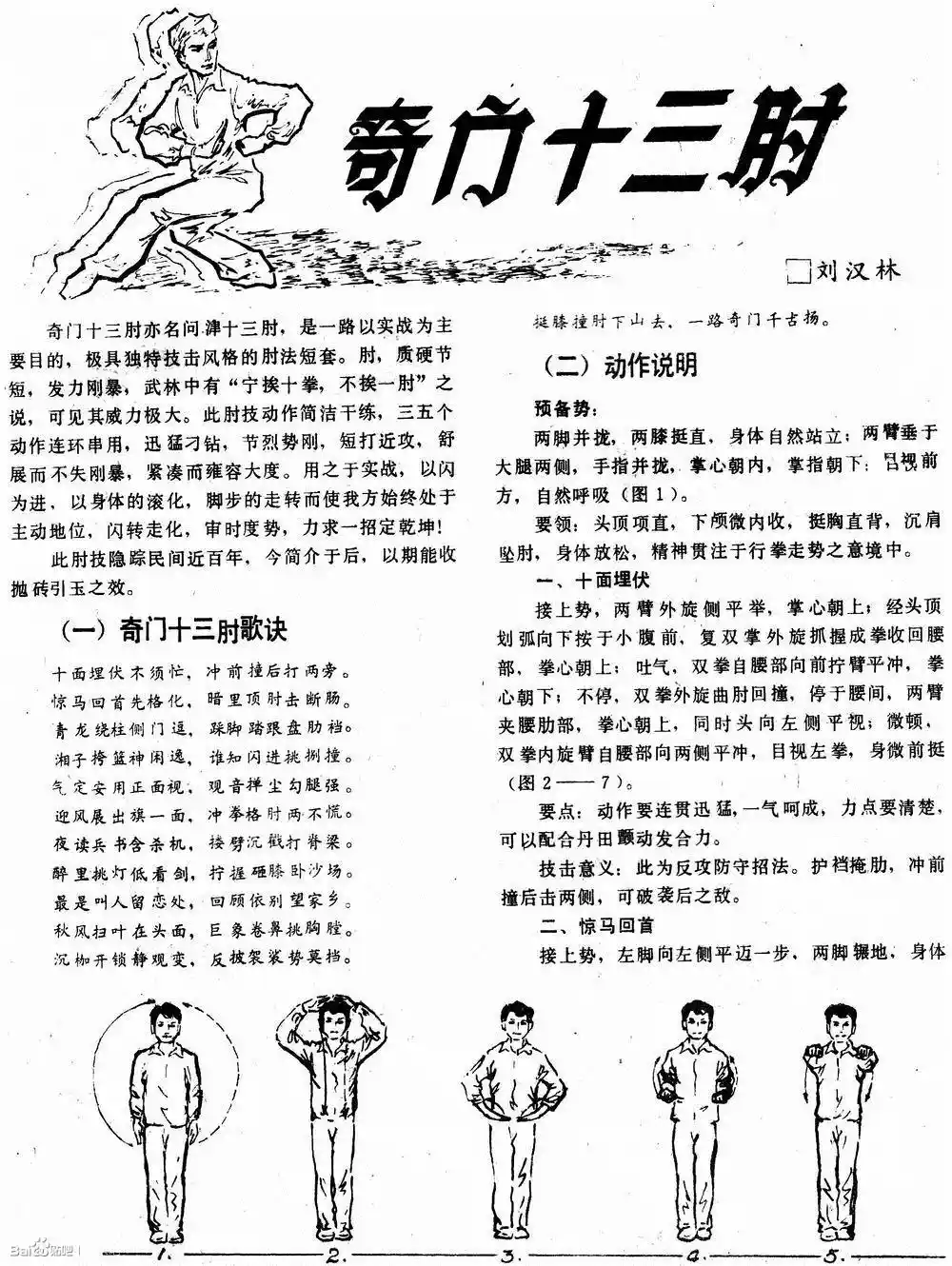 《奇门十三肘》刘汉林