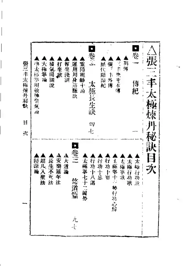 《张三丰太极炼丹秘诀》张通述