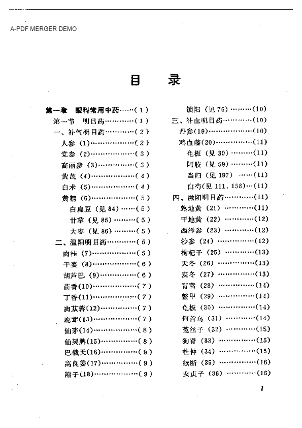 眼科临床药物